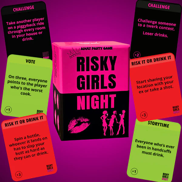 Risky Girls Night - Fun Party Game for Ladies Nights: 150 Spicy Questions and Hilarious Dares
