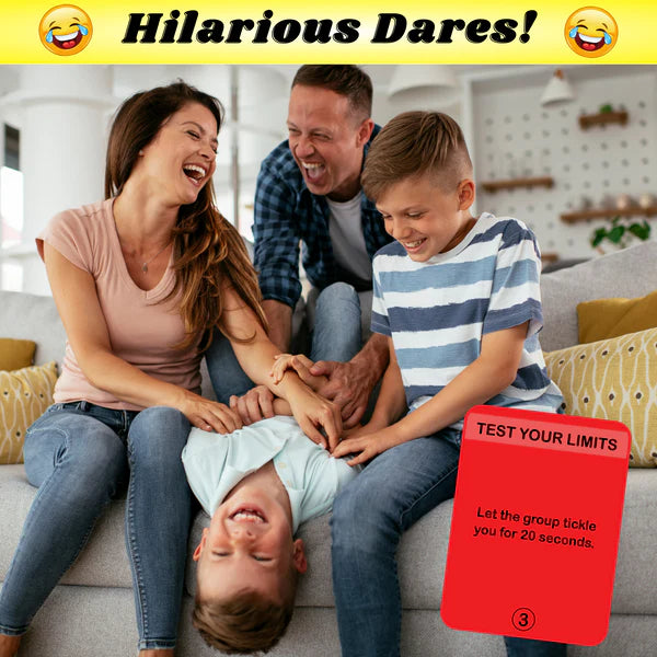 Family Fun Game - 200 Fun Dares and Questions for Kids & Adults | Ultimate Game Night & Party Laughs