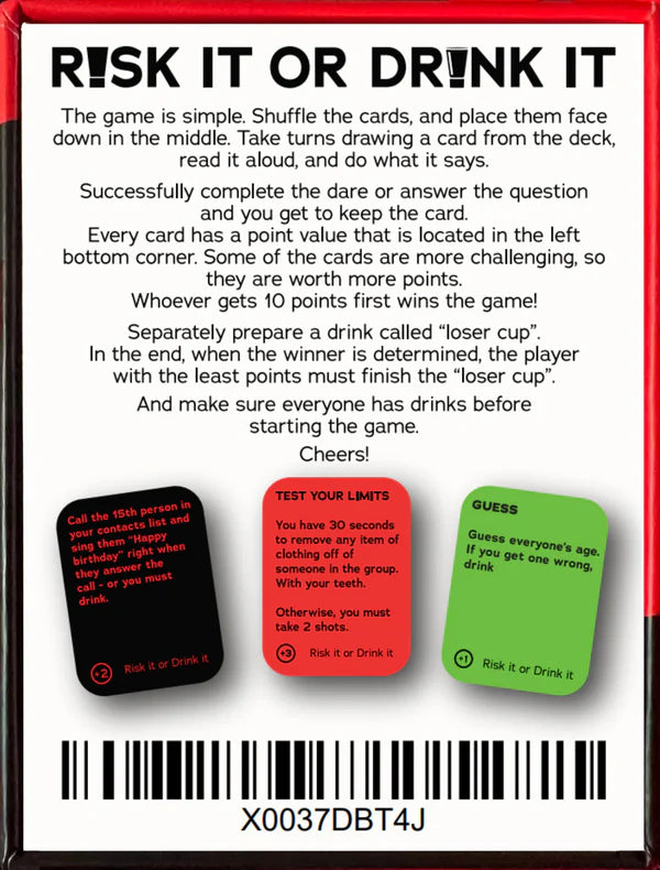 RISK IT OR DRINK IT - Fun Drinking Party Game