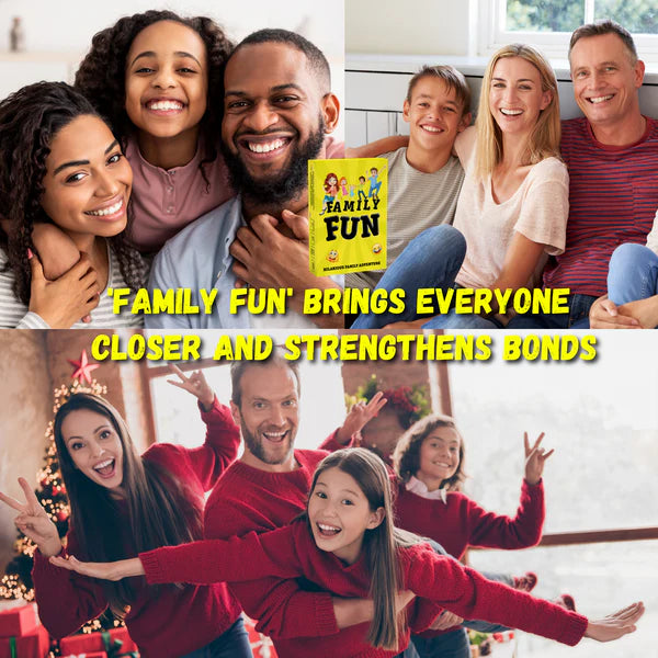 Family Fun Game - 200 Fun Dares and Questions for Kids & Adults | Ultimate Game Night & Party Laughs