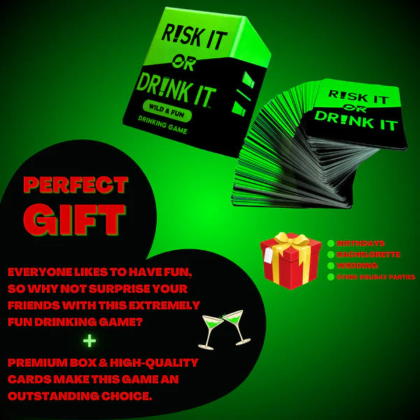 RISK IT OR DRINK IT - Wild & Fun Drinking Party Game